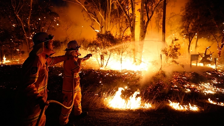 Кадры из космоса показали масштабы лесных пожаров в Австралии - ФОТО