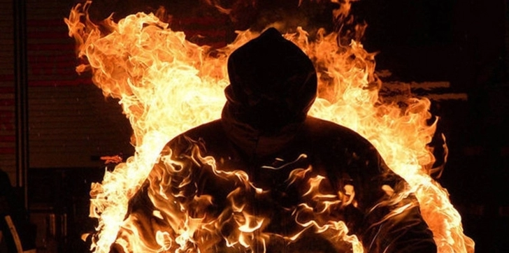 В Сумгайыте пожилой мужчина сгорел заживо