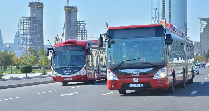 20 января в Баку временно изменят схемы движения некоторых автобусов
