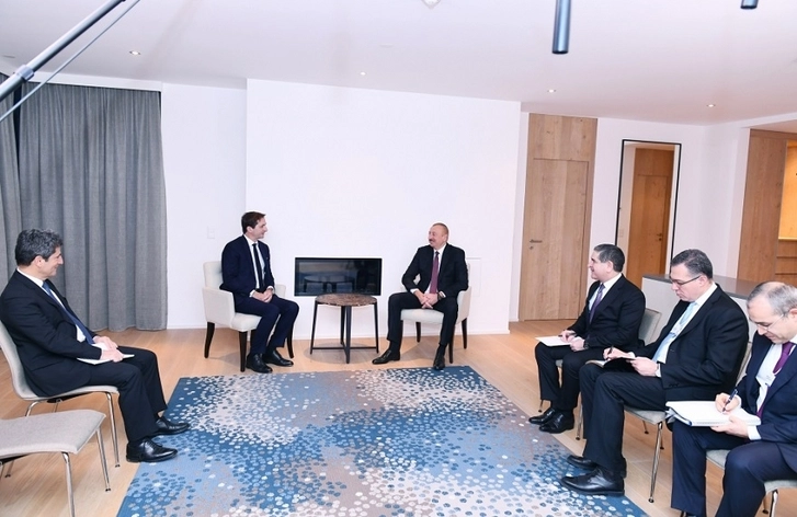 Президент Азербайджана встретился в Давосе с генеральным исполнительным директором группы SUEZ