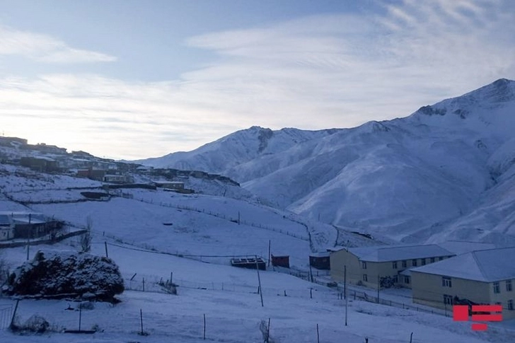 В северном регионе Азербайджана температура понизилась до 17 градусов мороза