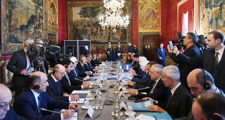 В Риме состоялась встреча президентов Азербайджана и Италии в расширенном составе – ФОТО/ОБНОВЛЕНО