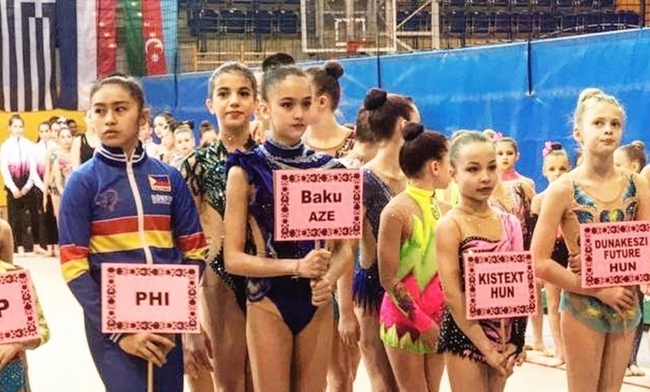 Азербайджанская гимнастка заняла второе место на турнире в Венгрии - ФОТО