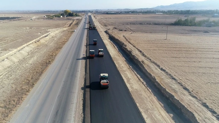 Участок автотрассы Гянджа-Газах-госграница с Грузией расширяется до четырех полос - ФОТО
