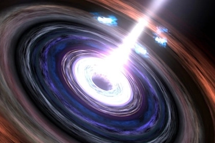 Древнейшая черная дыра направила к Земле струю плазмы