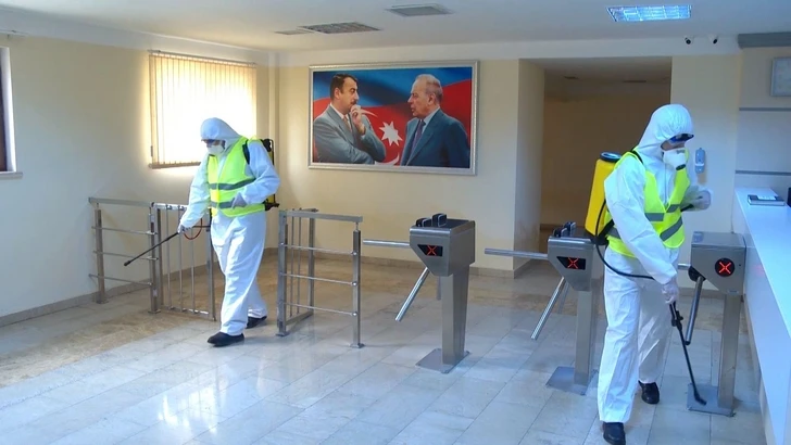 В зданиях Госагентства автодорог Азербайджана проводится дезинфекция - ФОТО