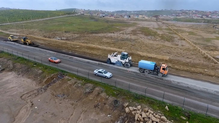 Начата реконструкция автодороги Масазыр-Новханы - ФОТО