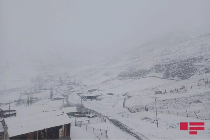 В Азербайджане выпал снег – ФОТО
