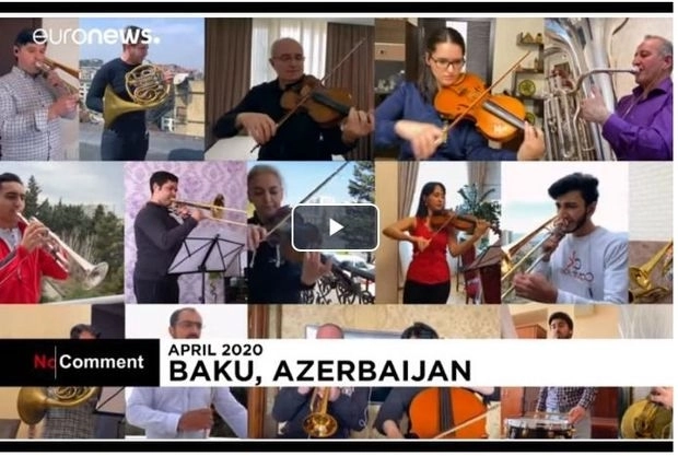 Euronews представил азербайджанскую композицию «Ликуй, мой народ!» в рамках #StayAtHome - ВИДЕО
