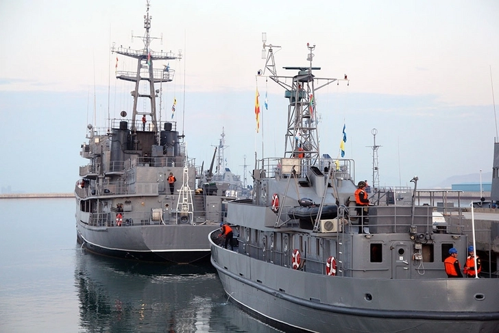 Военно-морские силы Азербайджана приступили к тактическим учениям - ВИДЕО