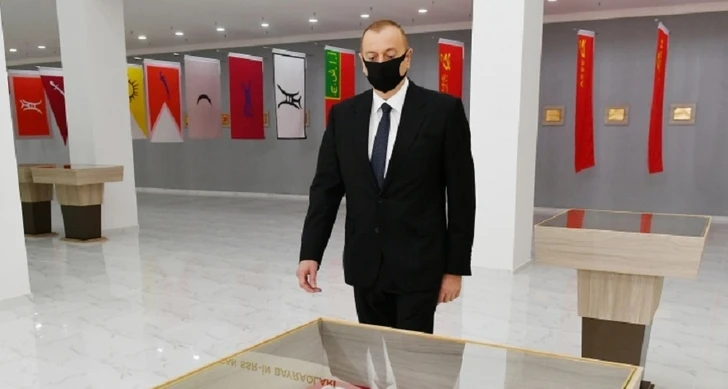 Президент Азербайджана принял участие в открытии в Тертере Музея государственных символов - ФОТО/ОБНОВЛЕНО