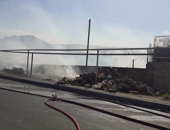 Пожар оставил жителей поселка Ходжасан без газа - ФОТО
