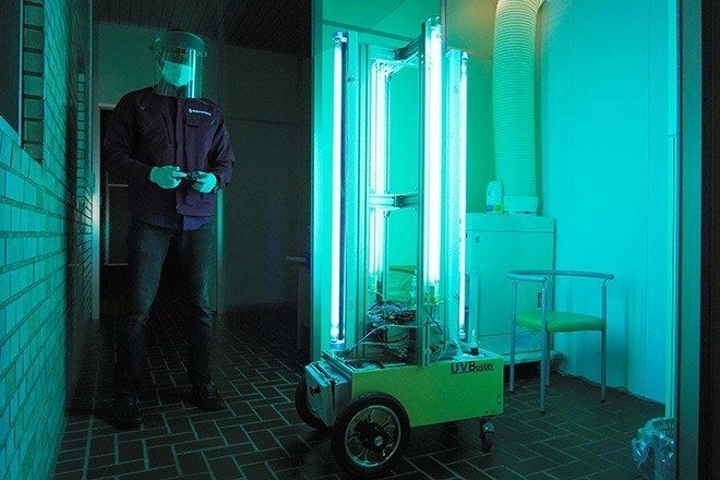 В Японии создали робота, очищающего помещения от коронавируса с помощью ультрафиолета