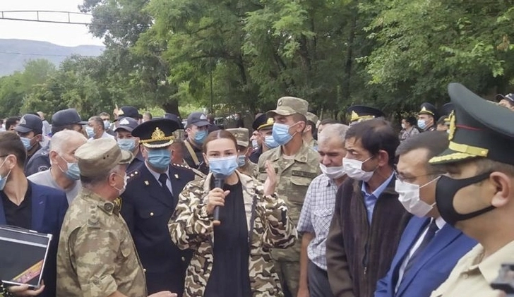 Проходит церемония прощания с погибшим военнослужащим азербайджанской армии