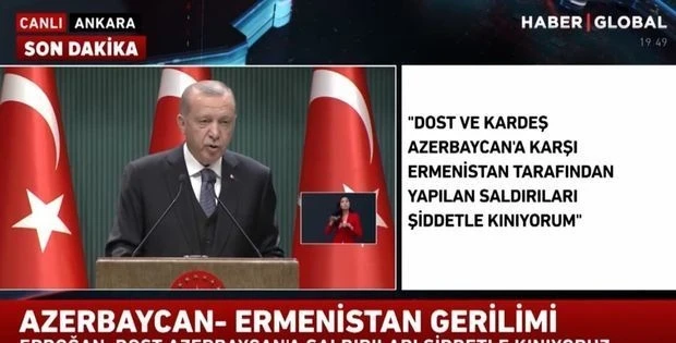 Эрдоган осудил нападение Армении на Азербайджан – ВИДЕО