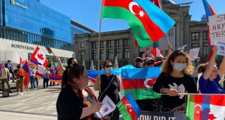 Азербайджанцы провели акцию в Ванкувере – ФОТО