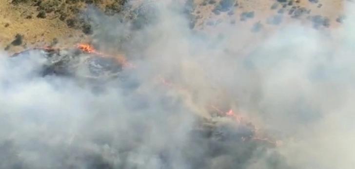 Пожар в горной местности в Сиязане потушен - ВИДЕО