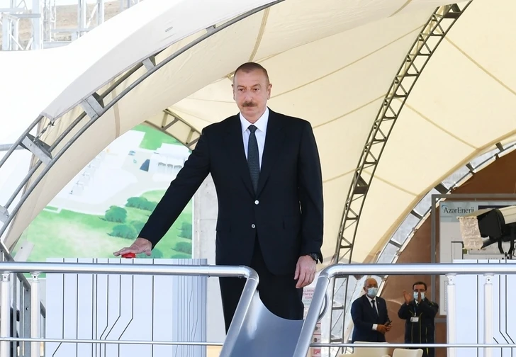 Президент Азербайджана ознакомился со строительством электроподстанции «Гобу» - ОБНОВЛЕНО/ВИДЕО