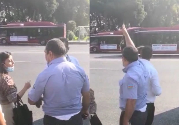 Водитель автобуса BakuBus оскорбил пассажиров - ВИДЕО