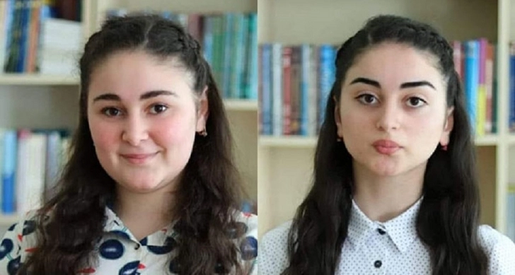Сестры-двойняшки набрали одинаковое количество баллов на вступительных экзаменах в Азербайджане - ФОТО