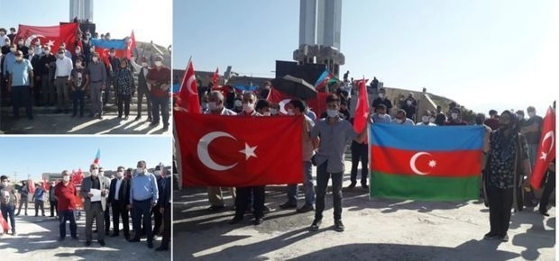 В Игдыре прошла акция в поддержку Азербайджана