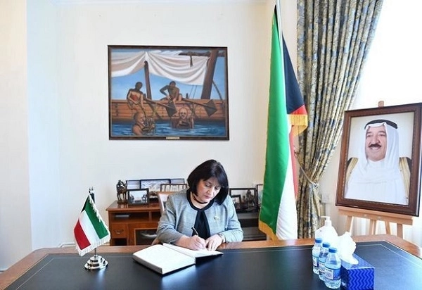 Сахиба Гафарова посетила посольство Кувейта в Азербайджане