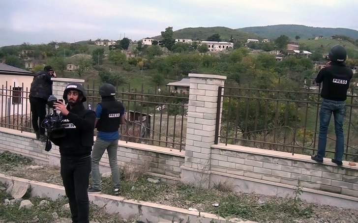 Представители СМИ посетили освобожденное село Талыш - ВИДЕО