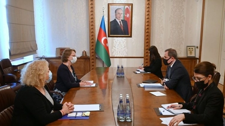 Джейхун Байрамов встретился с новоназначенным послом Королевства Нидерландов в Азербайджане - ФОТО
