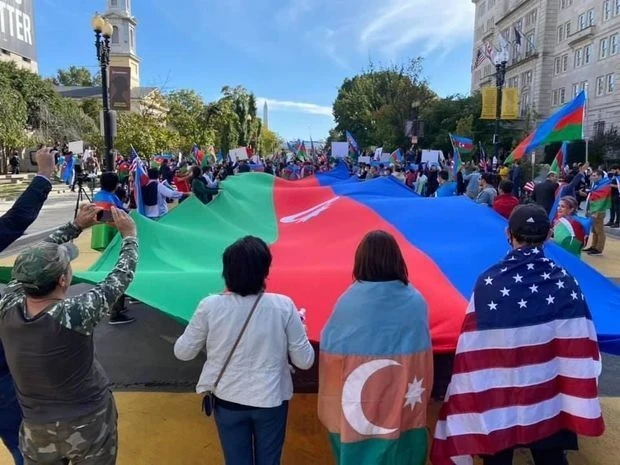 В Вашингтоне состоялась акция в поддержку Азербайджана - ФОТО/ВИДЕО