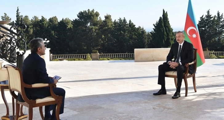 Президент Азербайджана дал интервью турецкому телеканалу A Haber - ФОТО/ВИДЕО/ОБНОВЛЕНО