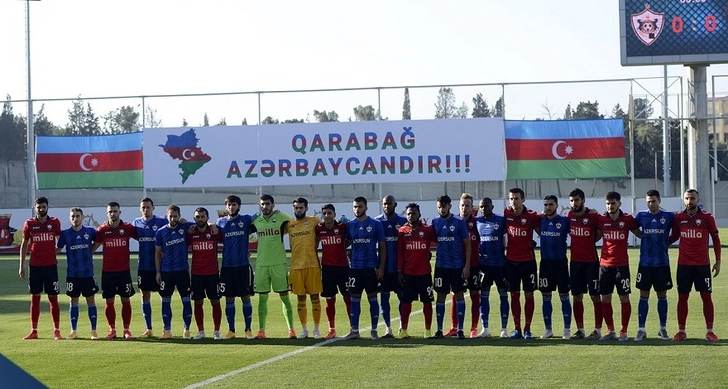 Действующий чемпион одержал уверенную победу в матче Премьер-лиги Азербайджана по футболу - ВИДЕО