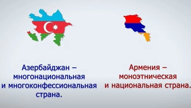 Моноэтническая Армения vs толерантный Азербайджан - ВИДЕО