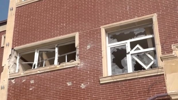 Репортаж из школы в Тертере, разрушенной в результате обстрела со стороны Армении - ВИДЕО