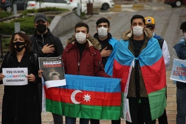 Наши соотечественники-студенты университета Кастамону поддержали Азербайджан - ФОТО