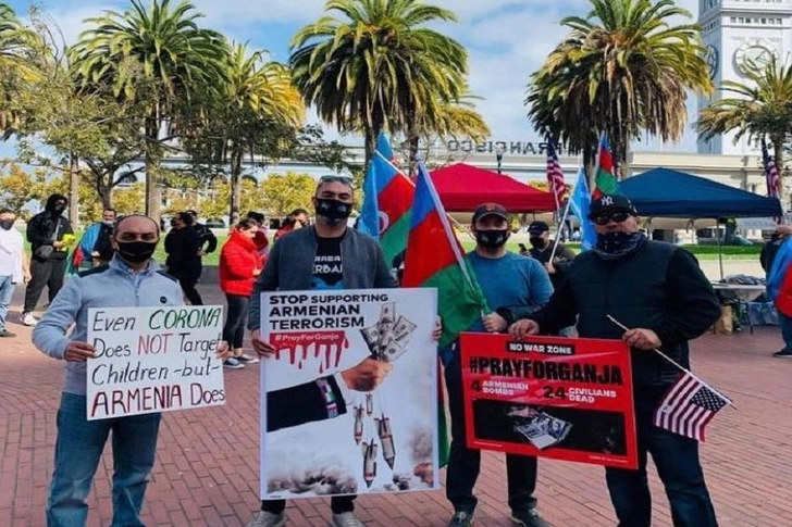В Калифорнии прошла акция протеста против армянского террора - ФОТО