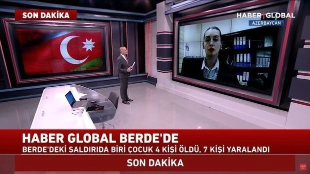 Лейла Абдуллаева рассказала Haber Global о ракетном нападении армянских террористов на Барду - ВИДЕО