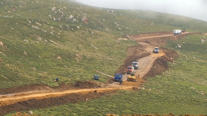 Продолжается реконструкция автомобильной дороги Сусай-Хыналыг - ФОТО