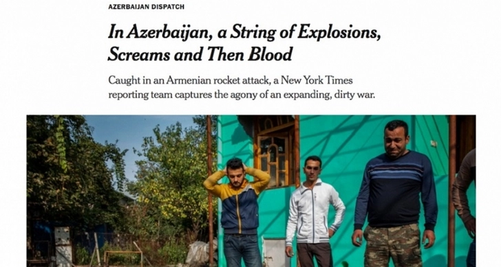 Дорога почернела от крови... The New York Times написала о ракетном ударе ВС Армении по Барде