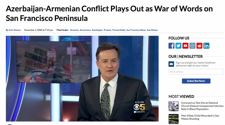 CBS: Азербайджано-армянский конфликт преобразовался в словесную войну на полуострове Сан-Франциско – ФОТО