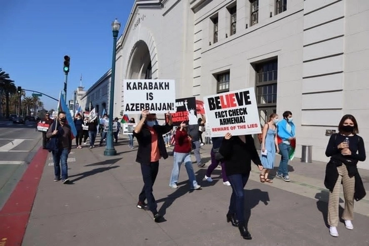 В штате Калифорния выражен протест против армянского террора – ФОТО