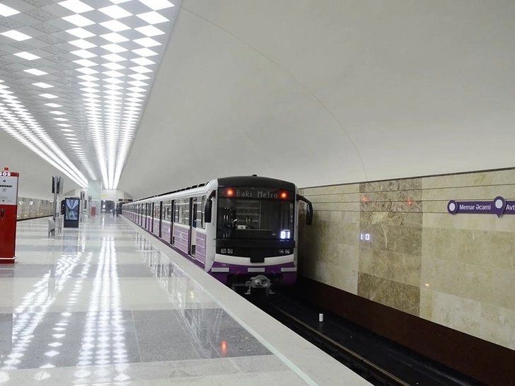 Бакметрополитен: Завершается строительство третьей станции фиолетовой линии