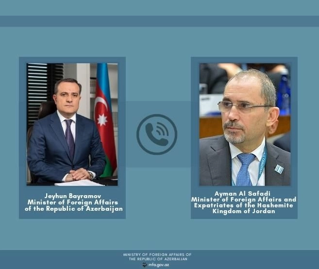 Главы МИД Азербайджана и Иордании провели телефонные переговоры