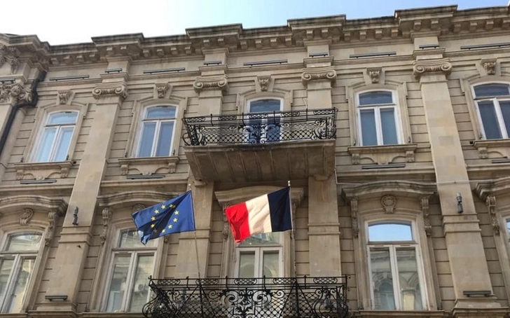 Перед посольством Франции в Азербайджане проведена акция протеста - ФОТО/ВИДЕО/ОБНОВЛЕНО