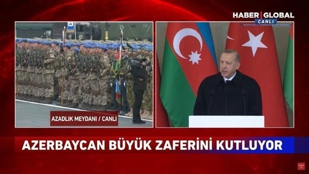 Президент Турции выступил на историческом параде - ВИДЕО