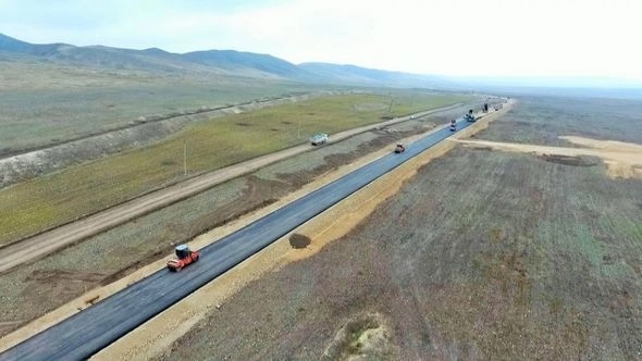 Продолжается строительство дороги в Талыш и Суговушан – ФОТО