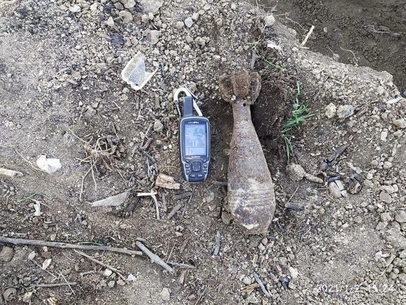 В Товузе обнаружен минометный снаряд - ФОТО
