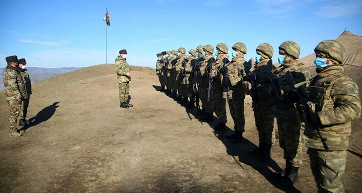 Министр обороны Азербайджана проверил обеспечение военнослужащих на освобожденных территориях - ФОТО