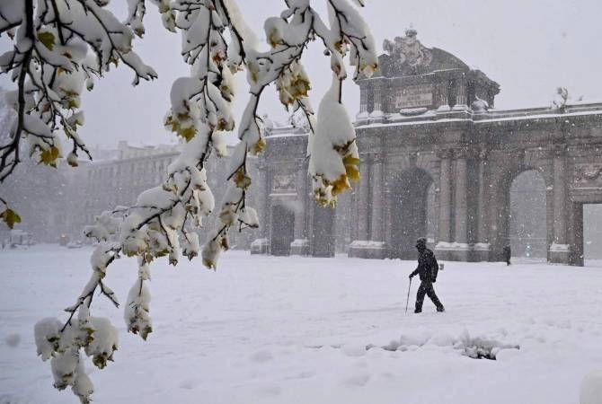 Власти Мадрида могут попросить объявить столицу зоной бедствия из-за снежной бури