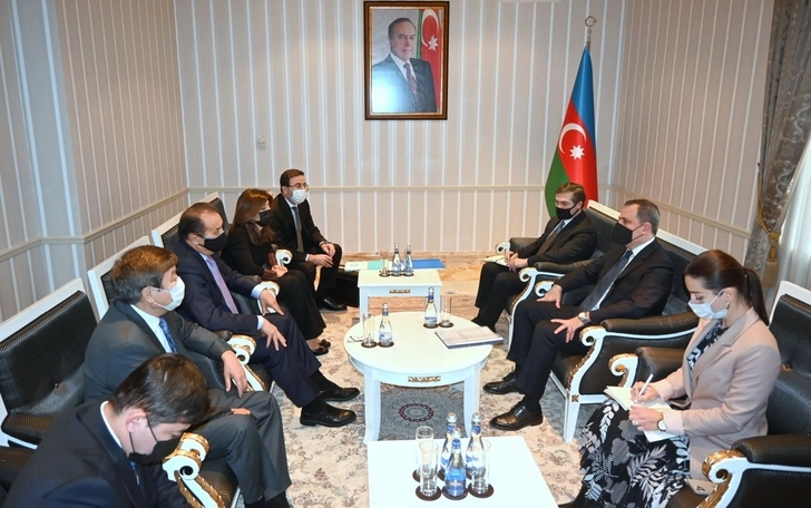 Глава МИД Азербайджана встретился с делегацией Тюркского совета, ТЮРКСОЙ и Фонда тюркской культуры и наследия