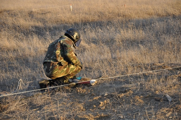 В результате совместной деятельности российских и азербайджанских саперов обезврежено 210 мин – ФОТО